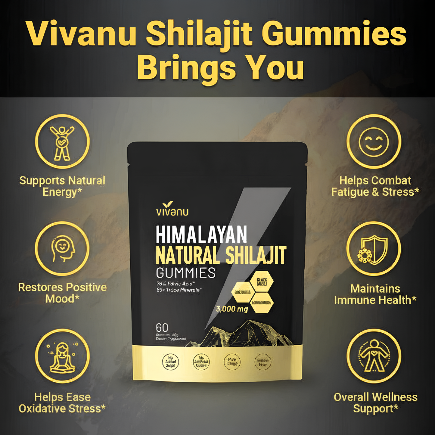 Vivanu Himalayan Shilajit Gummies